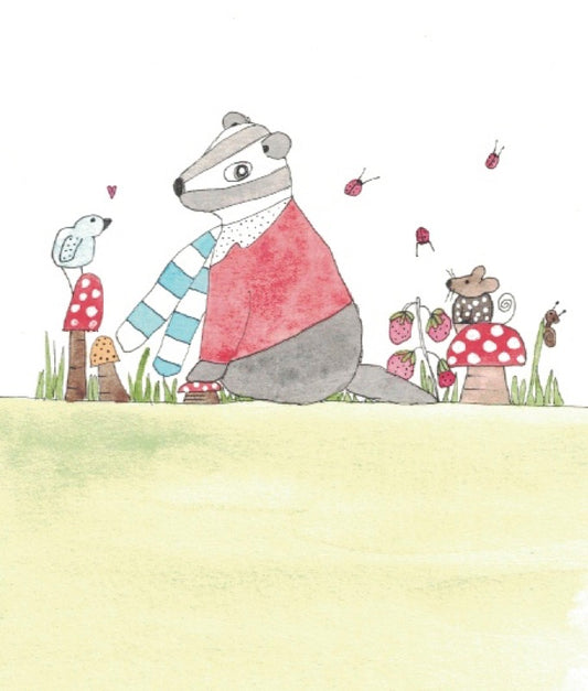 Belinda Badger Greeting Card