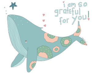Greeting card "I am so grateful for you"