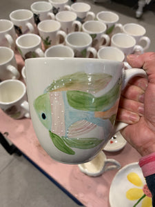 Large tea or coffee Mug "Angelfish"