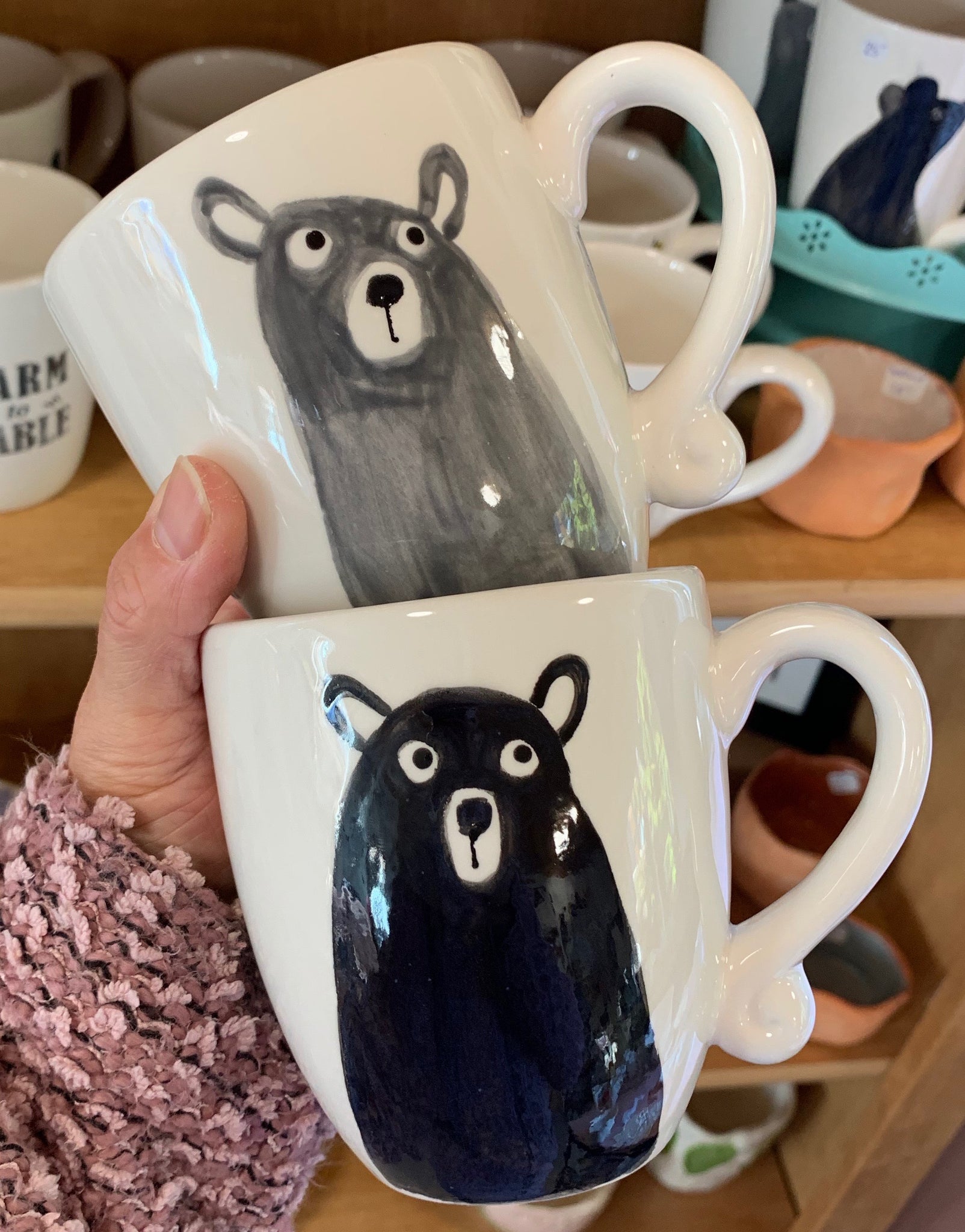 Bear mugs (set of 2)