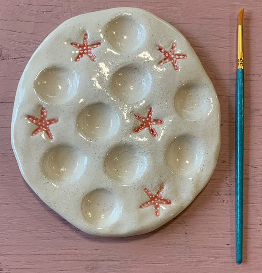 Ceramic paint palette "starfish"