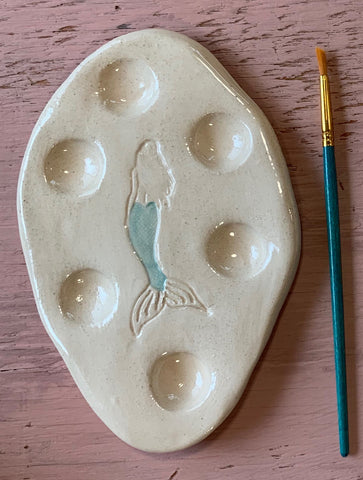 Ceramic paint palette "Mermaid"