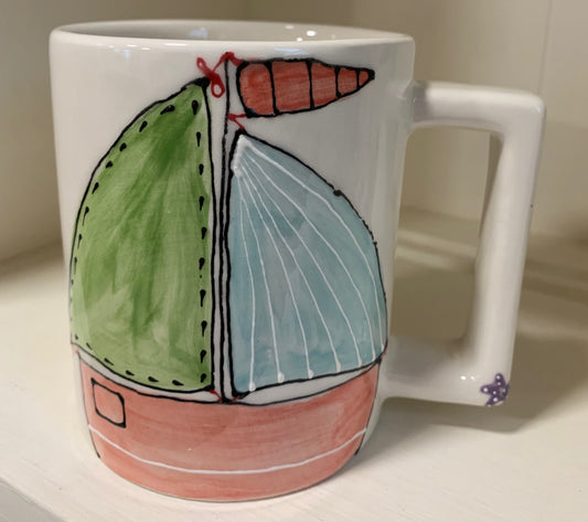 Mug "Red Sailboat"