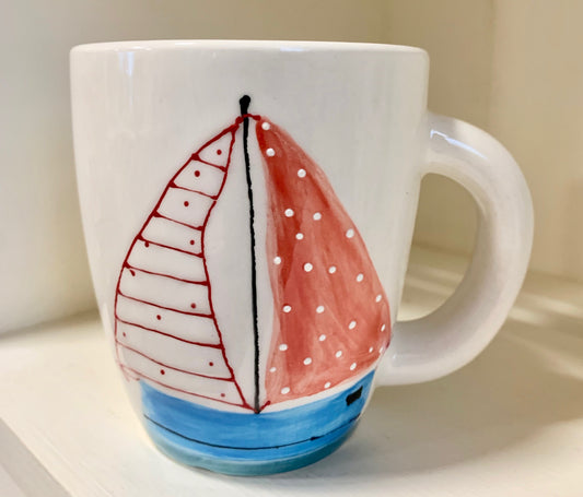Mug "Blue Sailboat"