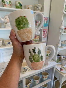 Cactus mug set of 2