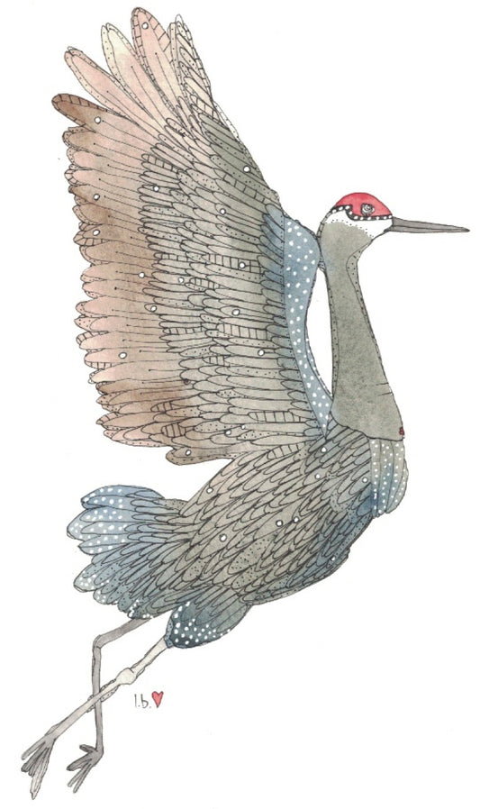 Greeting card "Sandhill Crane"