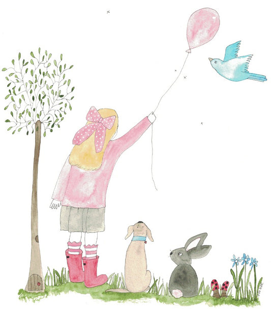 Greeting card "A perfect day"