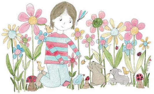 Greeting card "Becky & Bunny"