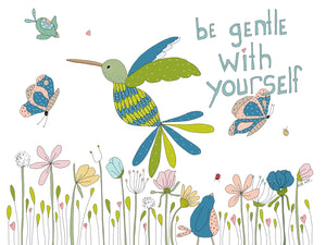 Greeting card "Be gentle with yourself"