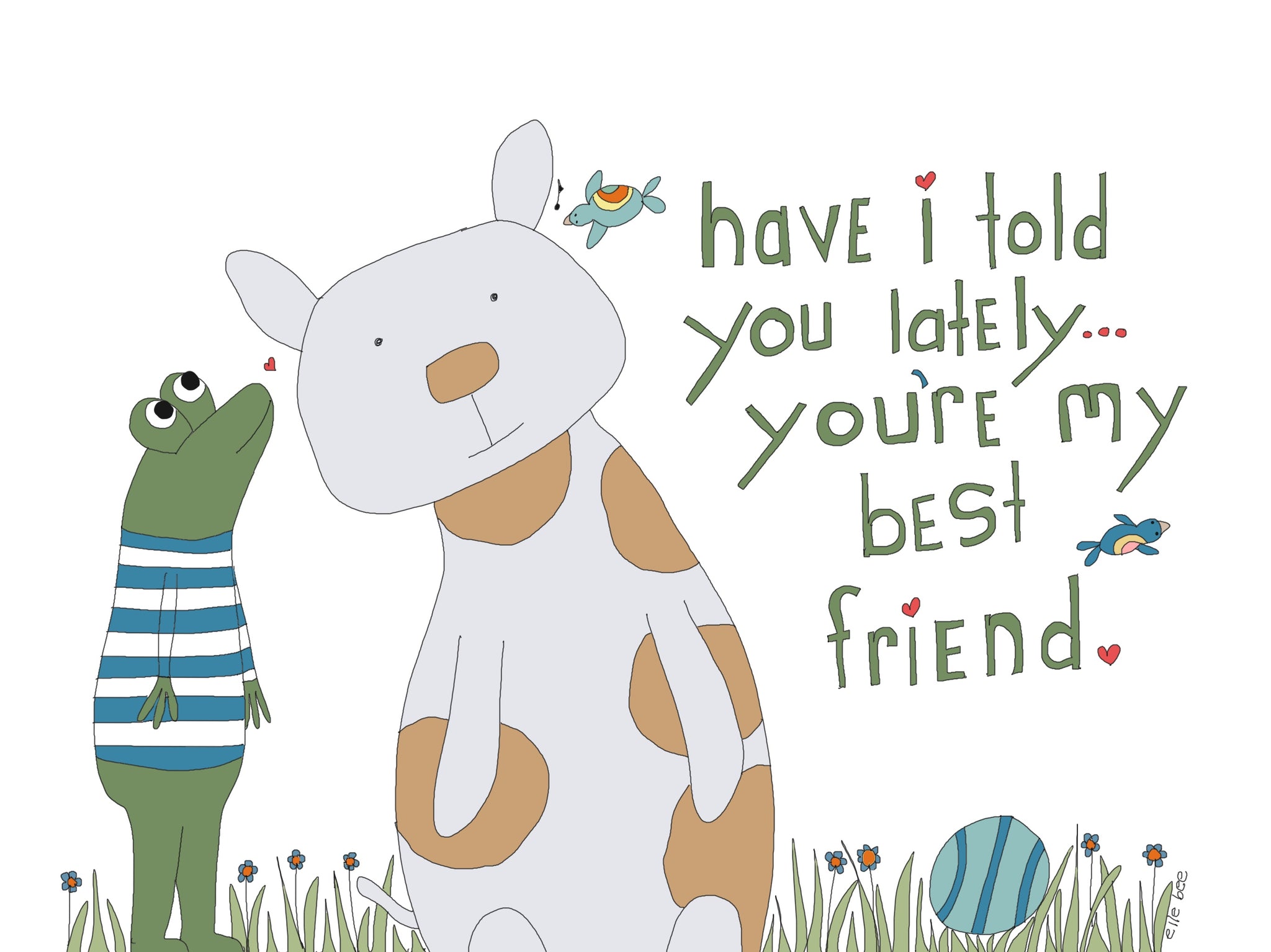 Greeting card "...you are my best friend"