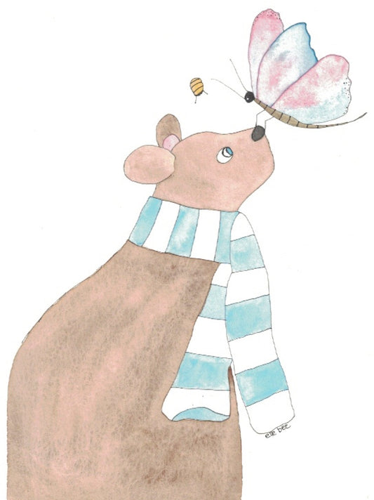 Greeting Card "Big Blue Eyes"