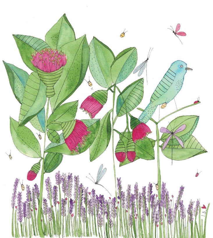 Greeting card "Can You Smell The Eucalyptus And Lavender"