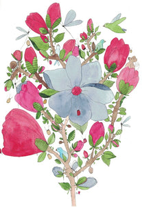 Greeting card "Hiding in the Magnolias"