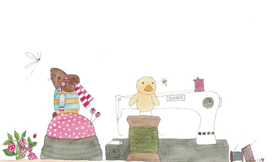 Greeting card "I Miss You Sew Much"