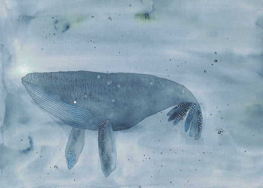 Greeting card "Into the blue"