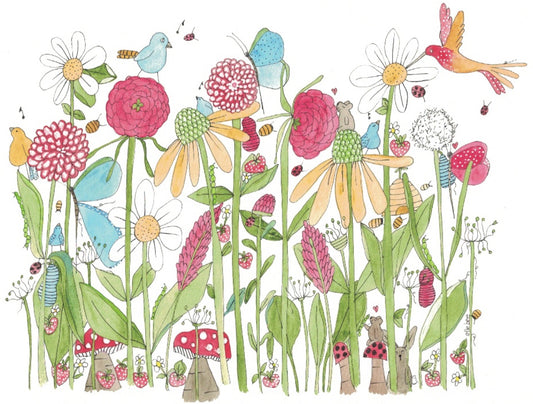 Greeting card "Song of the Bluebird"
