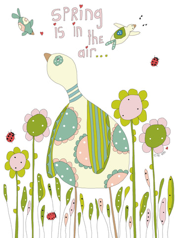 Greeting card "Spring is in the air"