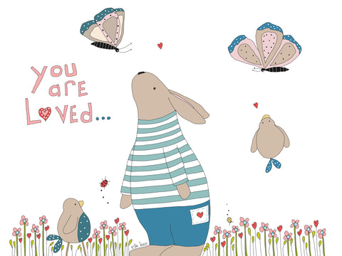 Greeting card "You are loved"